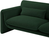 Green Stylus Boucle Fabric Sofa from Meridian - Luna Furniture