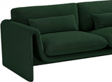 Green Stylus Boucle Fabric Sofa from Meridian - Luna Furniture