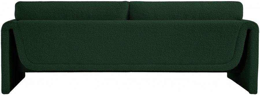 Green Stylus Boucle Fabric Sofa from Meridian - Luna Furniture