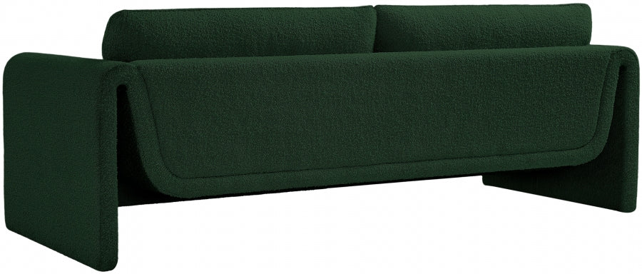 Green Stylus Boucle Fabric Sofa from Meridian - Luna Furniture