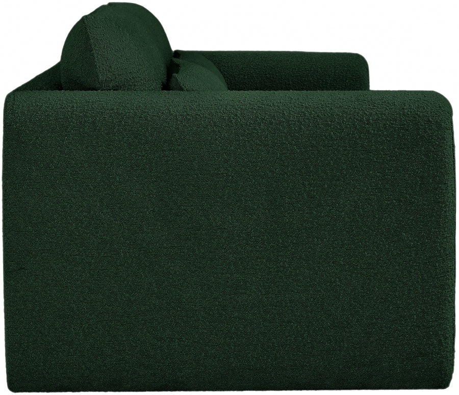 Green Stylus Boucle Fabric Sofa from Meridian - Luna Furniture