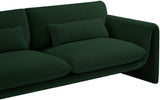 Green Stylus Boucle Fabric Sofa from Meridian - Luna Furniture