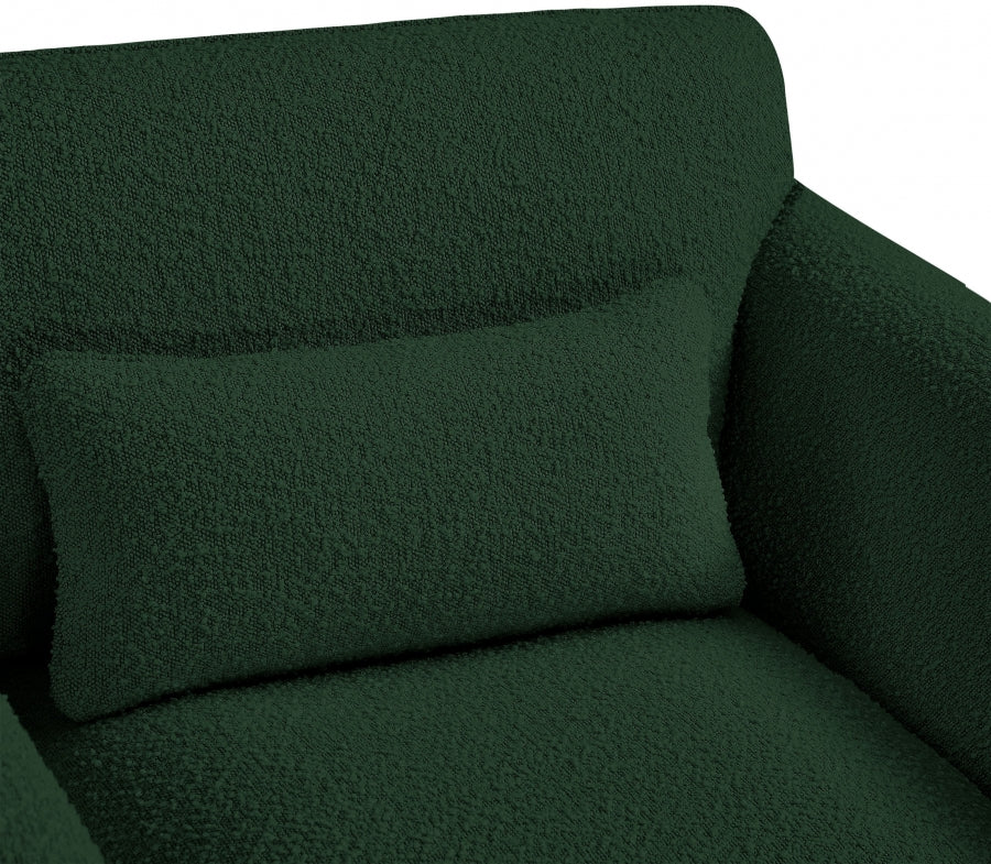 Green Stylus Boucle Fabric Sofa from Meridian - Luna Furniture