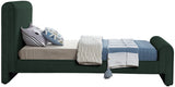 Green Stylus Boucle Fabric Twin Bed from Meridian - Luna Furniture