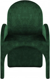 Summer Green Velvet Dining Arm Chair, Set of 2 from Meridian - Luna Furniture