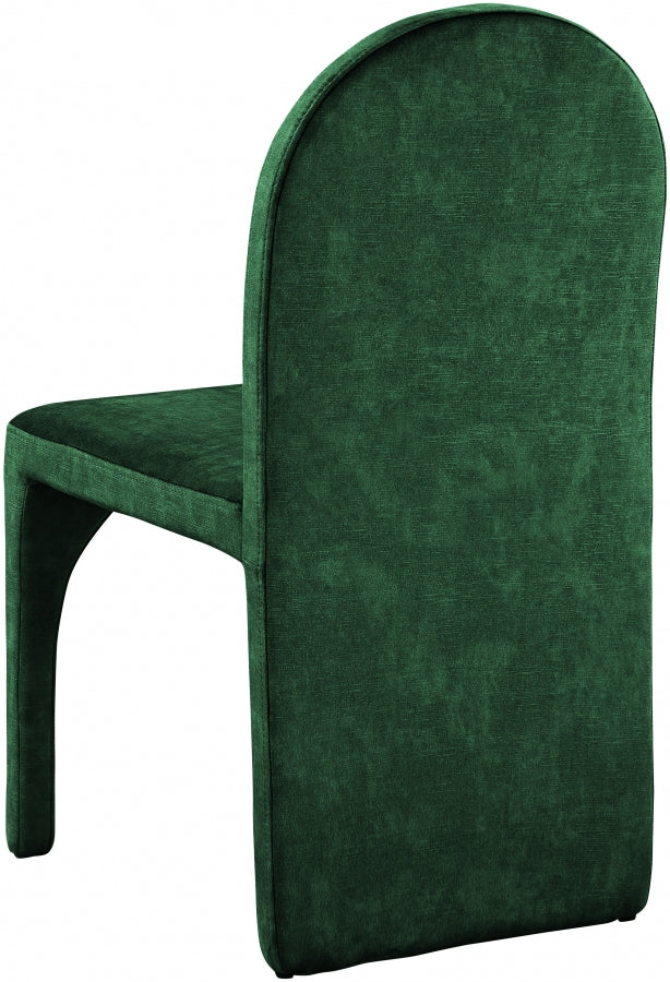 Summer Green Velvet Dining Side Chair, Set of 2 from Meridian - Luna Furniture