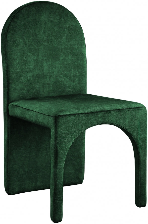 Summer Green Velvet Dining Side Chair, Set of 2 from Meridian - Luna Furniture