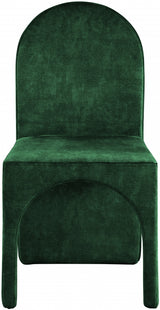 Summer Green Velvet Dining Side Chair, Set of 2 from Meridian - Luna Furniture