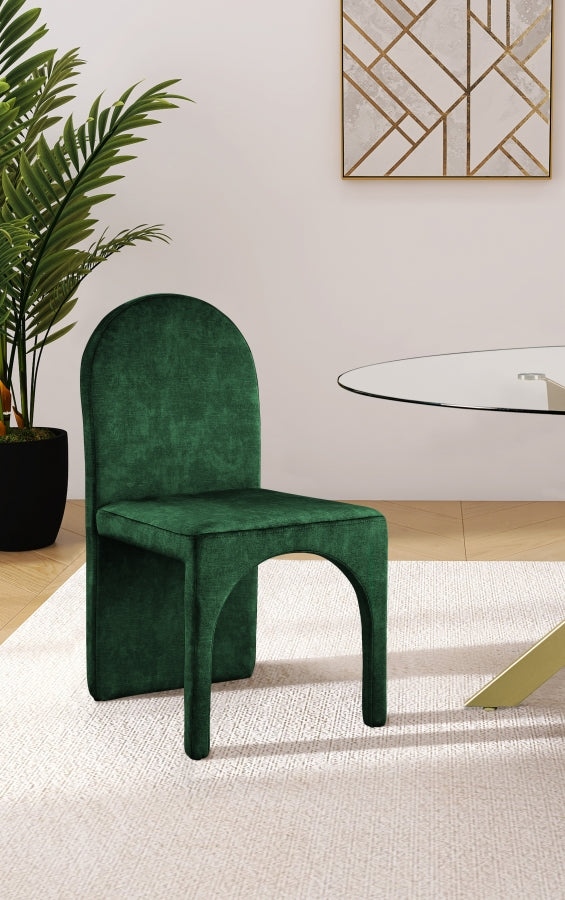 Summer Green Velvet Dining Side Chair, Set of 2 from Meridian - Luna Furniture