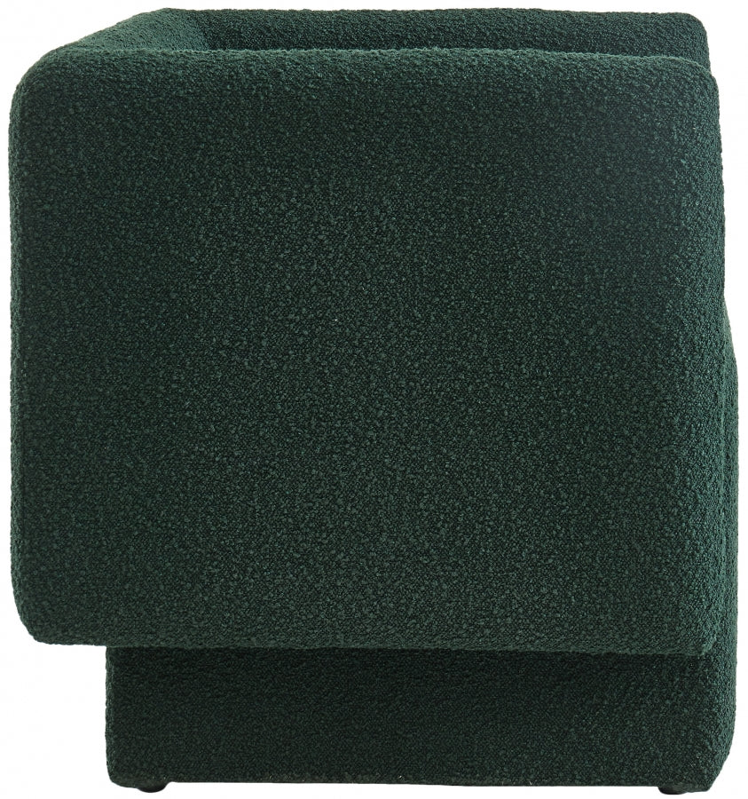 Vera Green Boucle Fabric Accent Chair from Meridian - Luna Furniture