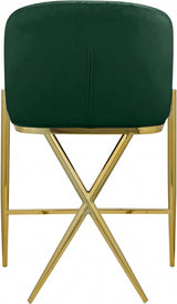 Xavier Green Counter Stool from Meridian - Luna Furniture