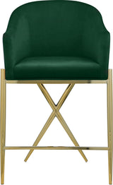 Xavier Green Counter Stool from Meridian - Luna Furniture