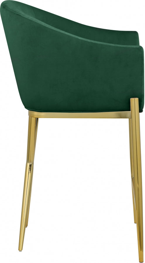 Xavier Green Counter Stool from Meridian - Luna Furniture