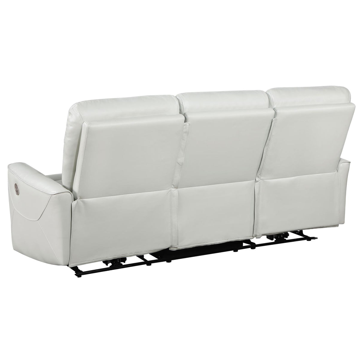 Greenfield 3-piece Upholstered Power Reclining Sofa Set Ivory from Coaster - Luna Furniture