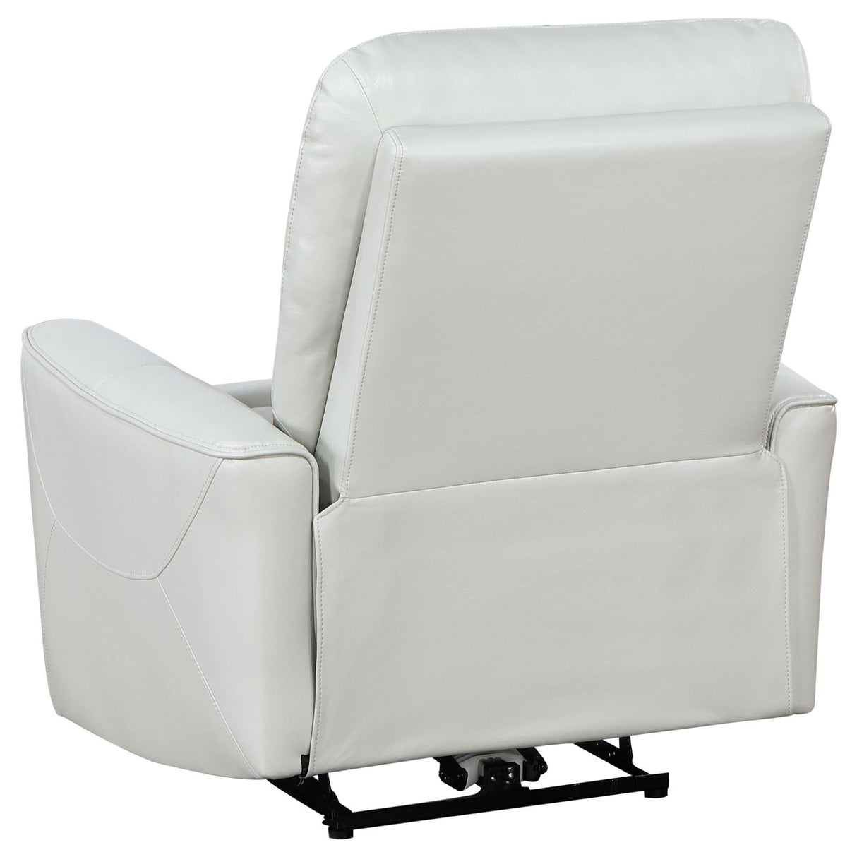 Greenfield Upholstered Power Recliner Chair Ivory - 610263P - Luna Furniture