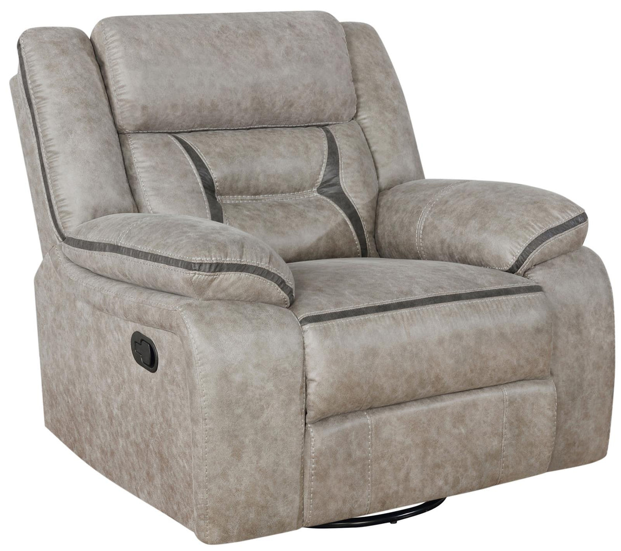 Greer Upholstered Tufted Back Glider Recliner - 651353 - Luna Furniture