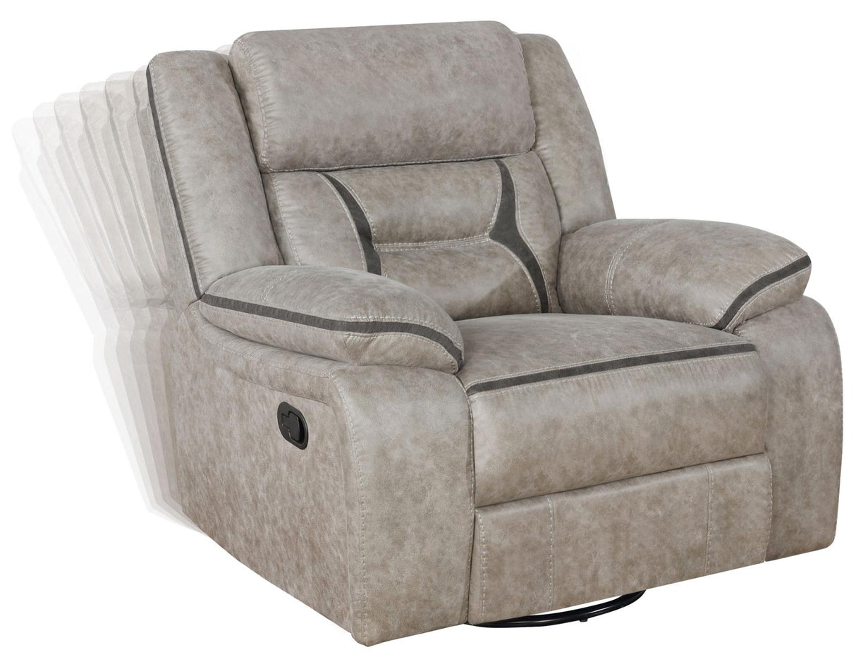 Greer Upholstered Tufted Back Glider Recliner - 651353 - Luna Furniture