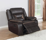 Greer Upholstered Tufted Back Glider Recliner - 651356 - Luna Furniture