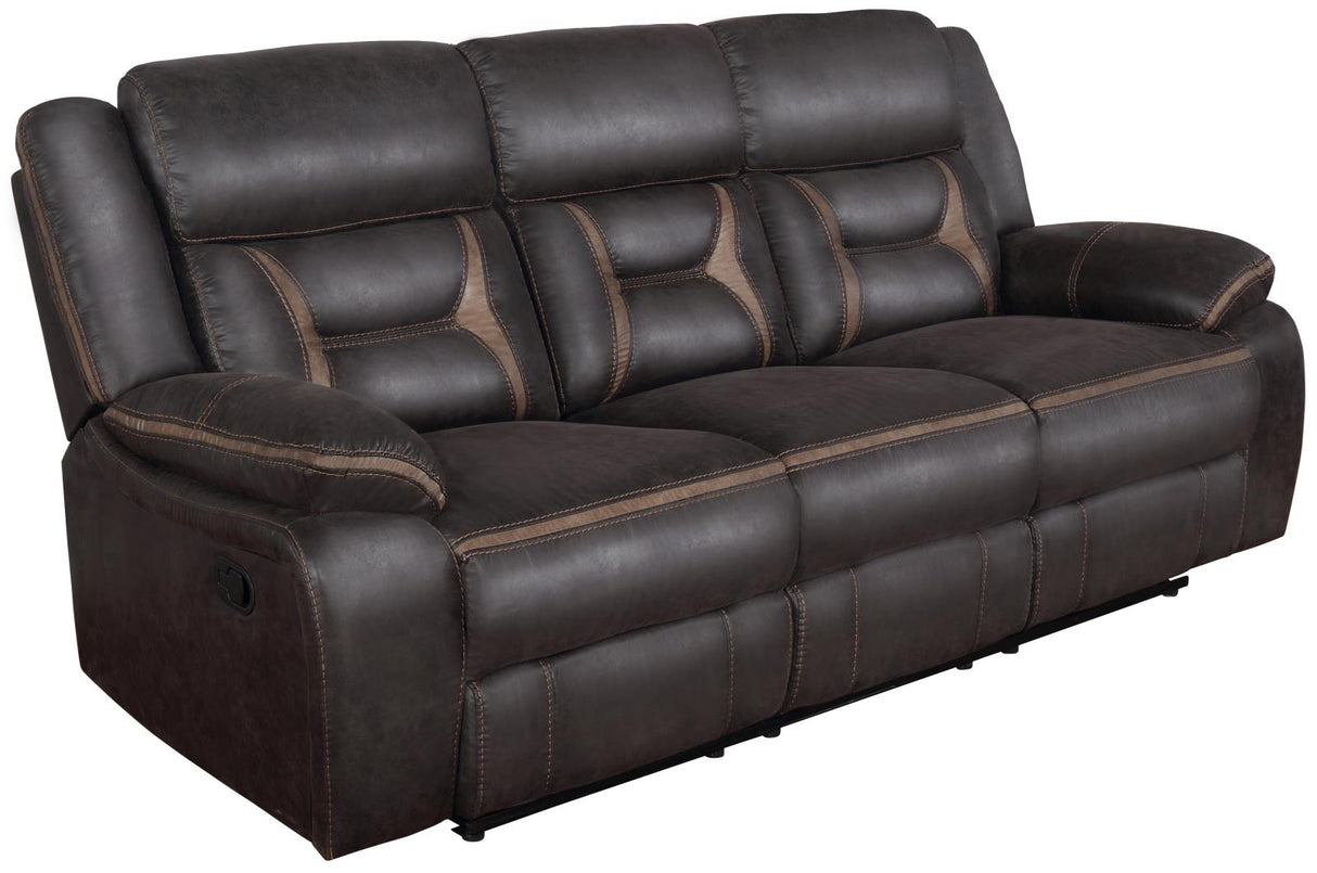 Greer Upholstered Tufted Back Motion Sofa - 651354 - Luna Furniture