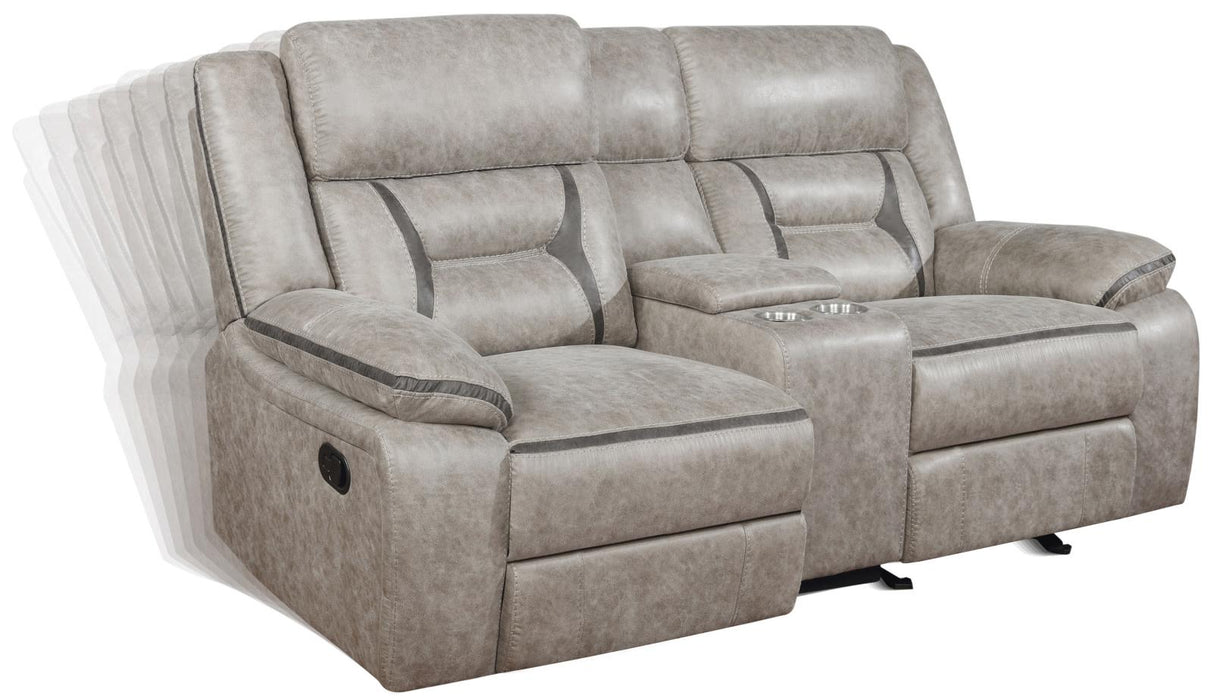 Greer Upholstered Tufted Living Room Set - 651351-S3 - Luna Furniture