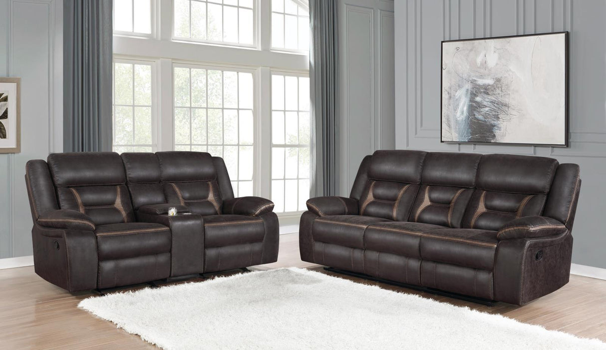 Greer Upholstered Tufted Living Room Set - 651354-S2 - Luna Furniture