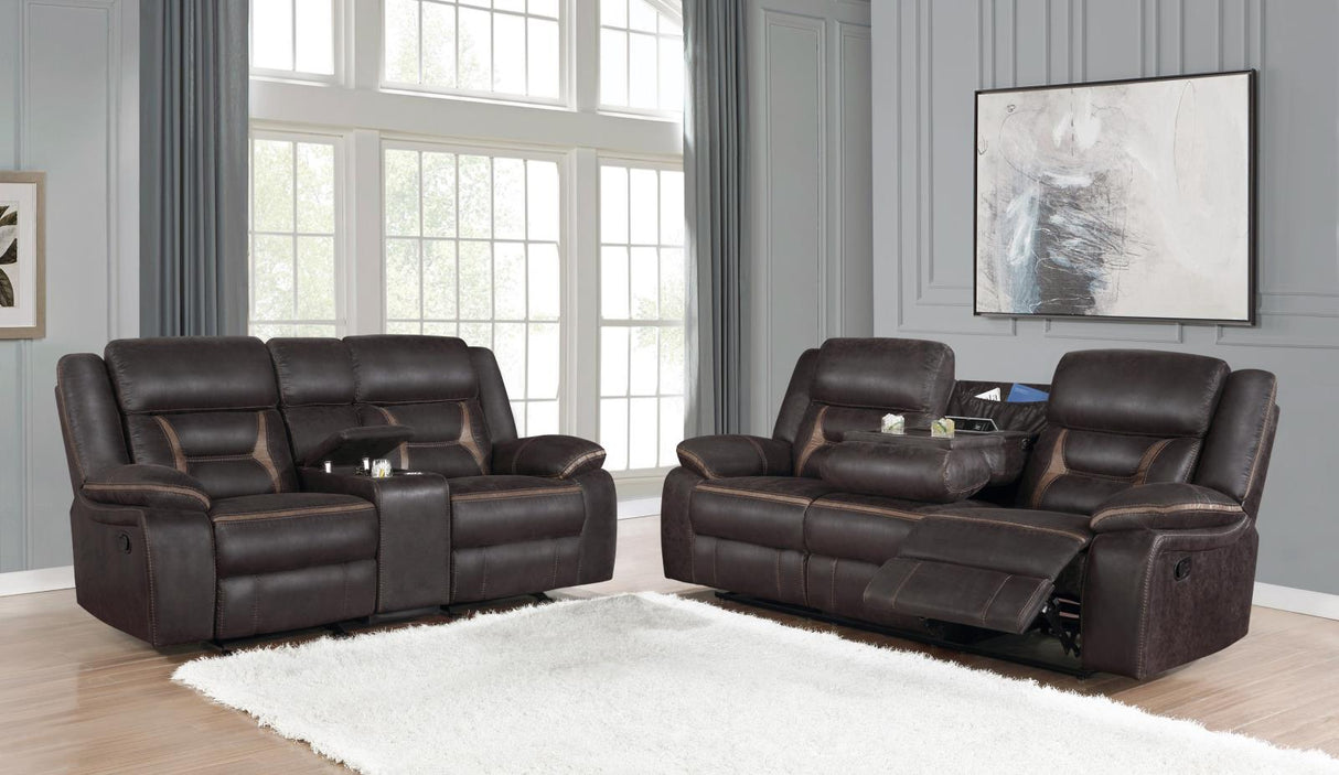 Greer Upholstered Tufted Living Room Set - 651354-S2 - Luna Furniture