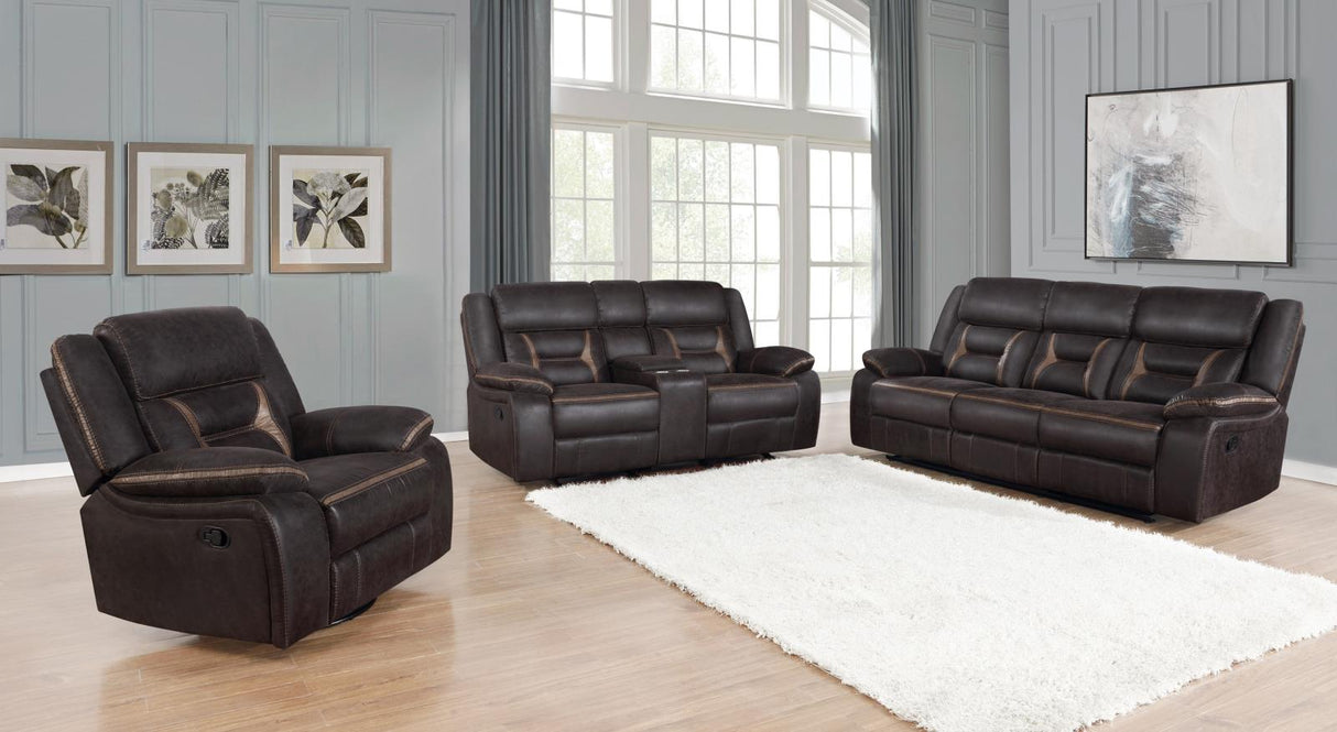 Greer Upholstered Tufted Living Room Set - 651354-S3 - Luna Furniture