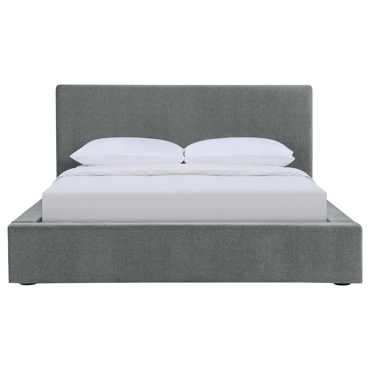 Gregory Upholstered Platform Bed Graphite from Coaster - Luna Furniture