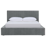 Gregory Upholstered Platform Bed Graphite from Coaster - Luna Furniture