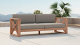 Anguilla Grey Waterproof Fabric Outdoor Sofa from Meridian - Luna Furniture