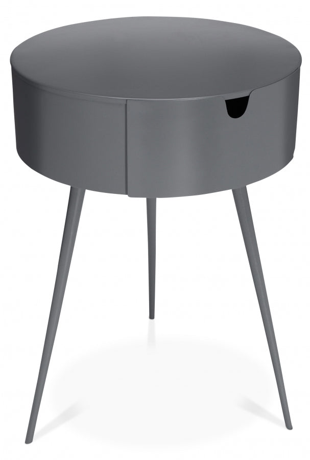 Bali Grey Side Table | Nightstand from Meridian - Luna Furniture