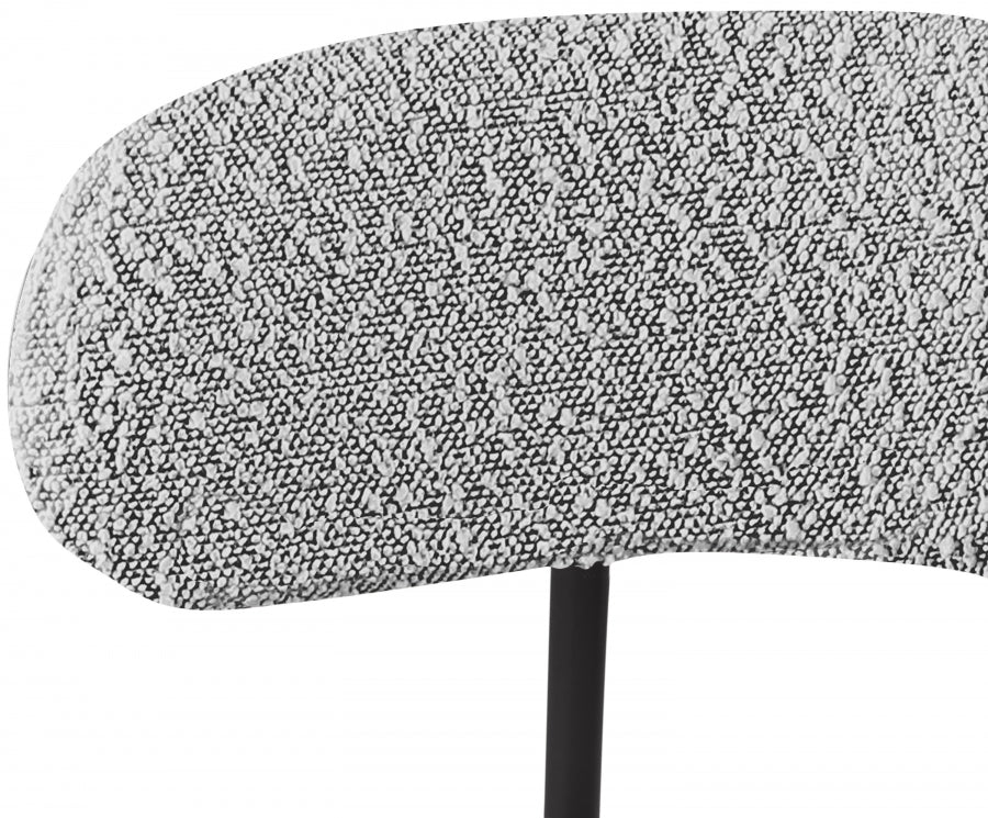 Grey Beacon Boucle Fabric Bar / Counter Stools, Set of 2 from Meridian - Luna Furniture