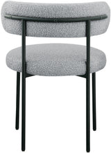 Beacon Grey Boucle Fabric Dining Chair, Set of 2 from Meridian - Luna Furniture