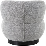 Grey Calais Boucle Fabric Accent Chair - 557Grey - Luna Furniture