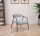 Carly Grey Boucle Fabric Accent Chair from Meridian - Luna Furniture