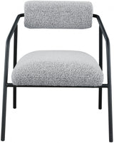 Carly Grey Boucle Fabric Accent Chair from Meridian - Luna Furniture