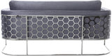 Casa Grey Velvet Sofa from Meridian - Luna Furniture