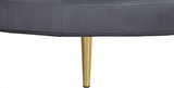 Circlet Grey Velvet Roundabout Sofa from Meridian - Luna Furniture