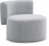 Como Grey Boucle Fabric Accent Chair from Meridian - Luna Furniture