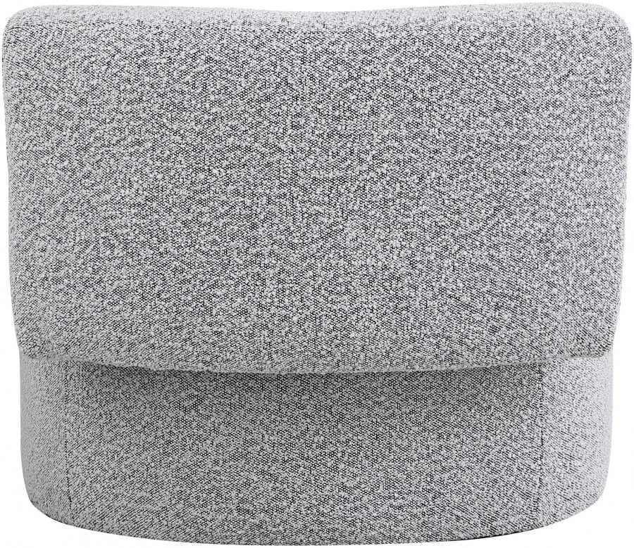 Como Grey Boucle Fabric Accent Chair from Meridian - Luna Furniture