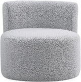 Como Grey Boucle Fabric Accent Chair from Meridian - Luna Furniture