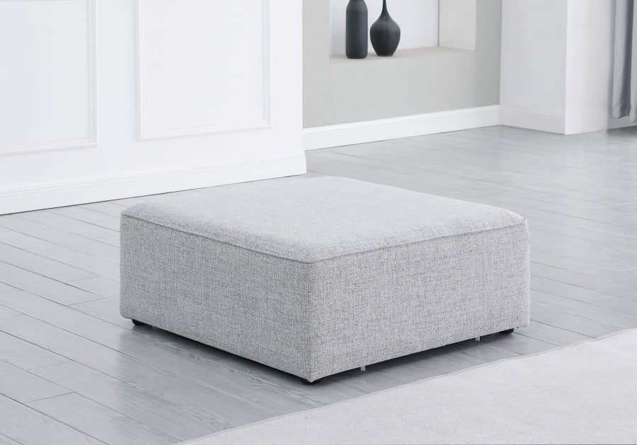 Cube Grey Modular Ottoman from Meridian - Luna Furniture