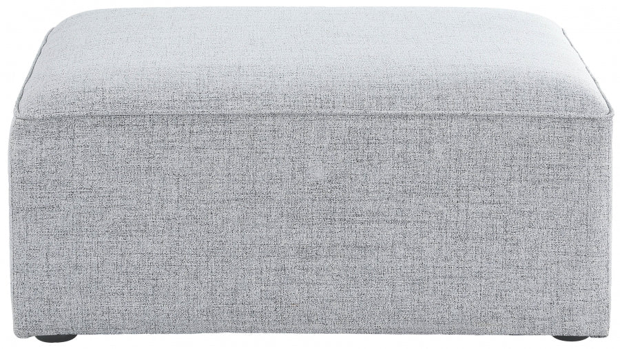 Cube Grey Modular Ottoman from Meridian - Luna Furniture