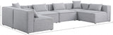 Cube Grey Modular Sectional from Meridian - Luna Furniture