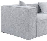 Cube Grey Modular Sectional from Meridian - Luna Furniture