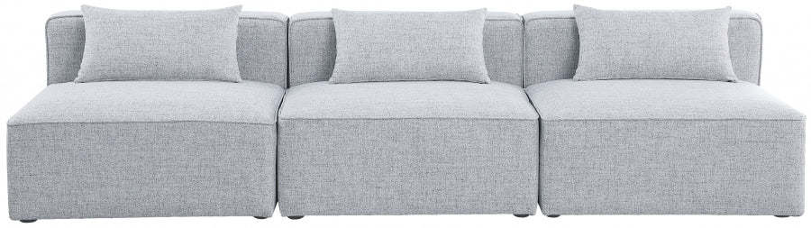 Cube Grey Modular Sofa from Meridian - Luna Furniture