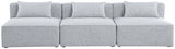 Cube Grey Modular Sofa from Meridian - Luna Furniture