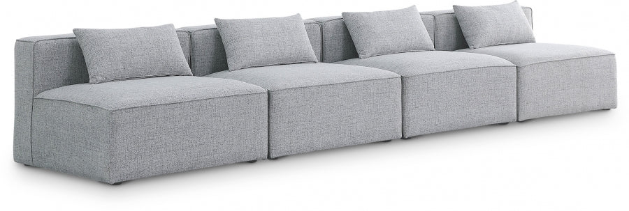 Cube Grey Modular Sofa from Meridian - Luna Furniture