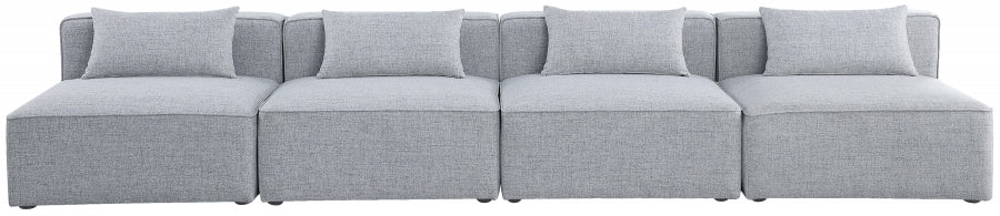 Cube Grey Modular Sofa from Meridian - Luna Furniture