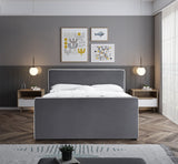 Dillard Grey Velvet Full Bed from Meridian - Luna Furniture